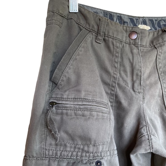 Da-nang low rise cargo pants in olive green Y2K - Picture 8 of 15